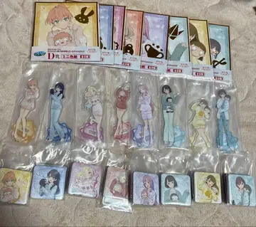 러브 라이브 하스노소라 세가 럭키 쿠지 아크릴 스탠드 미니 색지