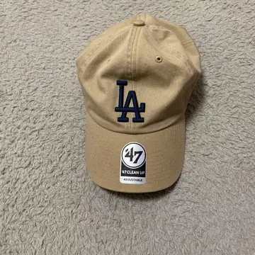 47 CLEAN UP LA 캡 베이지