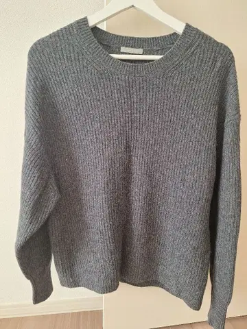 띠어리 럭스 니트 그레이 울 사이즈 38