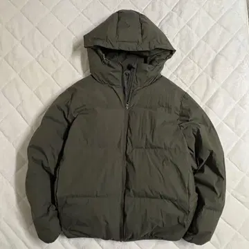 미인 후드 부착 다운 자켓