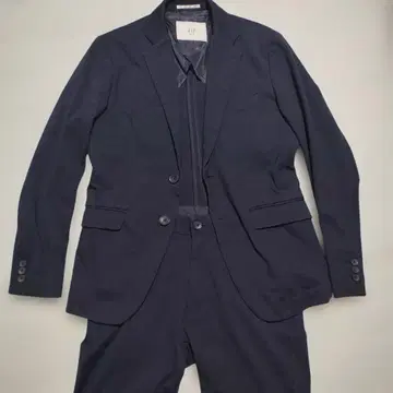 EDIFICE 코튼 셋업 수트 네이비 S 사이즈