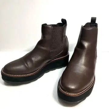 오리엔탈 트래픽 L 24~24.5cm 브라운 사이드 고어 부츠 통굽