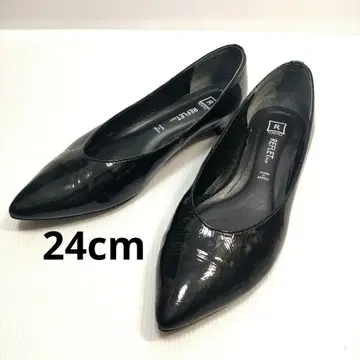 REFLET 블랙 스틸레토 펌프스 24cm