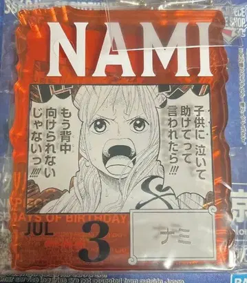 원피스 베이스 샵 제일복권 아크릴 블록 나미