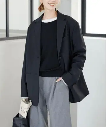 SLOBE IENA Relax 테일러드 자켓 블랙