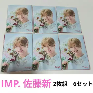 IMP. 사토 신 트림프 오리지널 메시지 카드 2장 세트 6개