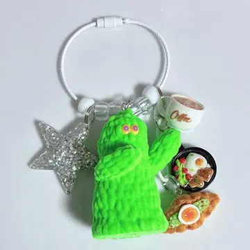 자라자라 키링 자라자라 가챠가챠 몰 뮤턴트 그린