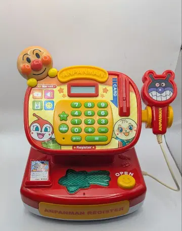 [작동 OK] 호빵맨 계산대 본체만 배터리 포함