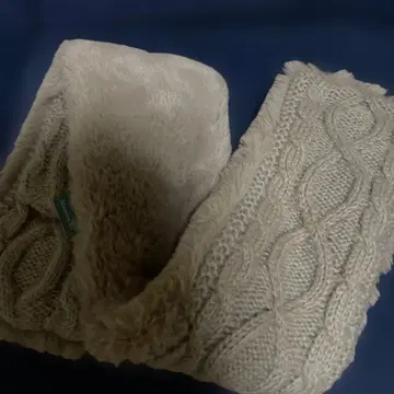 애프터눈 티 케이블 짜임 머플러 베이지