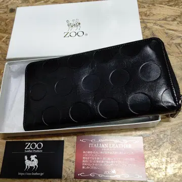 ZOO 이탈리아 가죽 도트 무늬 장지갑 zlw-077