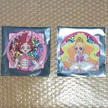 프리큐어 10주년 메모리얼 홀로그램 캔뱃지 GO 프린세스 프리큐어 2