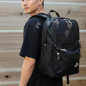 정가 16,000엔+세금 POLO 출퇴근 통학용 백팩 컴팩트 블랙