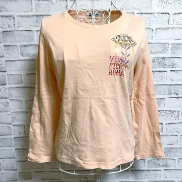 [PICONE] 피코네 코튼 긴팔 티셔츠 코랄 핑크