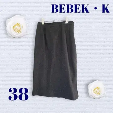 베베크케이 스커트 38 사이즈 사이드 지퍼 사이드 슬릿 오피스