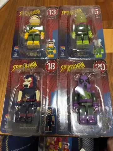 스파이더맨 베어브릭 빌런 4체 세트