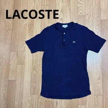 LACOSTE 헨리넥 와플 티셔츠 남성용