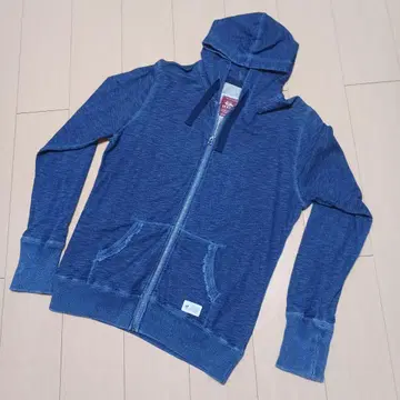 엘르 데님 후드티