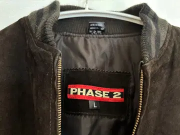 PHASE 2 봄버 자켓 L 다크 브라운/블랙