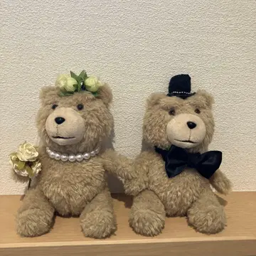 웨딩 테드 봉제 인형