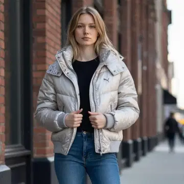 Puma 다운 자켓 퍼 포함