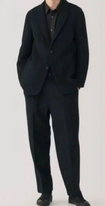 캐시미어 혼방 턱 팬츠 MUJILABO