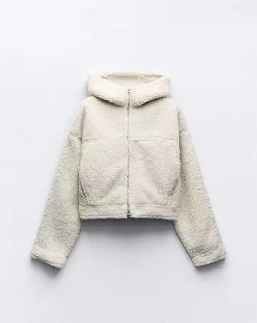 ZARA 더블 페이스 페이크 보아 자켓