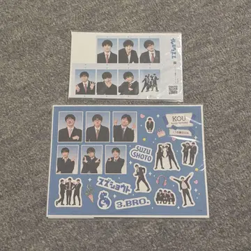 스즈쇼토 코우를 모두 함께 축하해요! 스티커 시트 코우 스티커 증명 사진