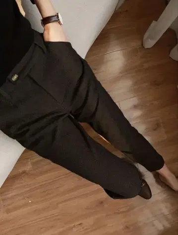 [새상품] 팬츠 블랙 빅 사이즈 3L 톨 사이즈