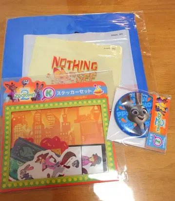 주토피아2 제일복권 주디 닉 캔 거울 스티커 지퍼 팩