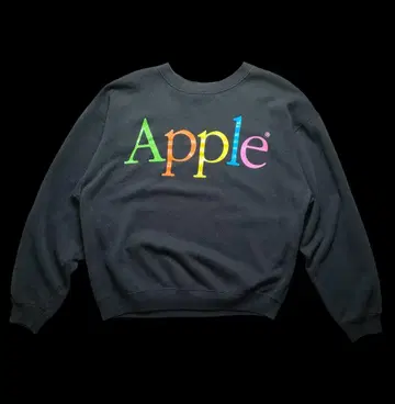 Apple 90s 레인보우 로고 맨투맨 L USA제 빈티지