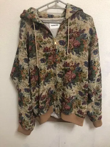 monkey time 꽃무늬 후드 부착 자켓 L