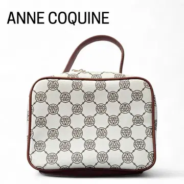 새상품급 Anne Coquine 모노그램 패턴 숄더백 2way