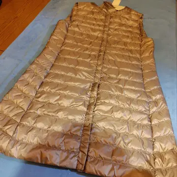 다운 베스트 A라인 롱 L 그레이지