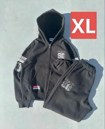 Numbering Check Zip Hoodie x Sweat Pants