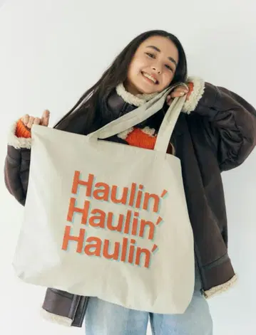 (새상품) Ungrid 빅 토트백 Haulin' 프린트 언그리드