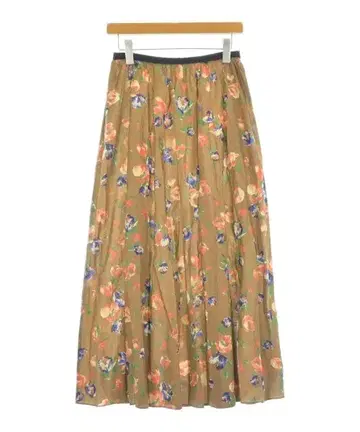 Rouge vif 롱 맥시 길이 스커트 여성용