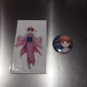 [점프 페스타 한정판] 카구라 아크릴 스탠드 & 캔뱃지 세트