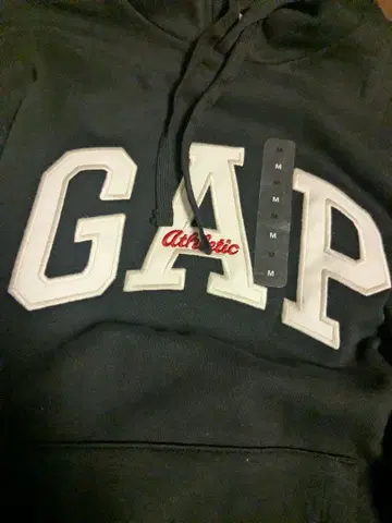 GAP 블랙 후드 부착 후드티 M 사이즈