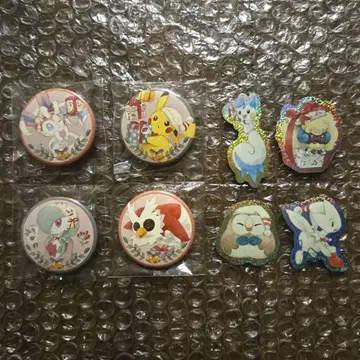 포켓몬 크리스마스 캔뱃지 스티커 묶음 판매 홀리데이