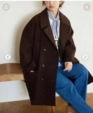 SLOBE IENA T/W 멜톤 빅 P코트