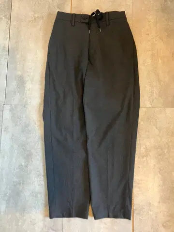morris &sons 다크 그레이 와이드 팬츠