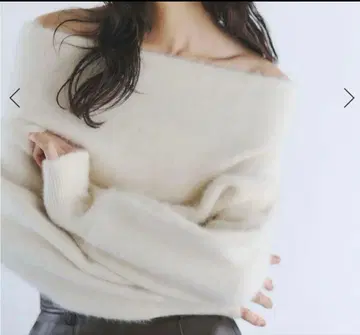 anuans 라쿤 폭스 오프숄더 니트 풀오버 이번 시즌