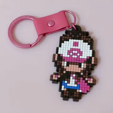 포켓몬 센터 한정판 여자 주인공 토우코 도트 그림 러버 키링
