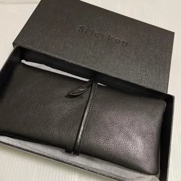 새상품 천연 가죽 접이식 지갑 남성용 블랙 블랙 가죽 카드 홀더 장지갑