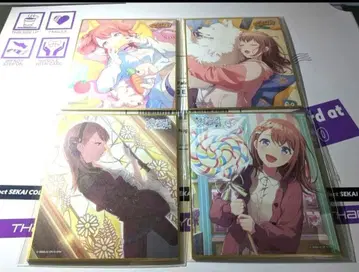 프로세카 하나사토 미노리 색지 4장 세트