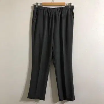 블랙 이지 팬츠 테이퍼드 미 실루엣 오피스 XL