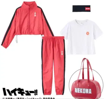 새상품 하이큐 시마무라 콜라보 해피 백 네코마 고교 네코마 저지 L