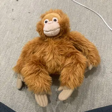 브라운색 원숭이 봉제 인형