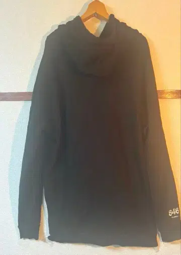 846 YAJIRO 후드 부착 후드티 블랙
