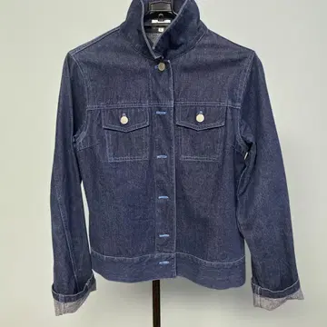 다크 데님 버튼업 자켓